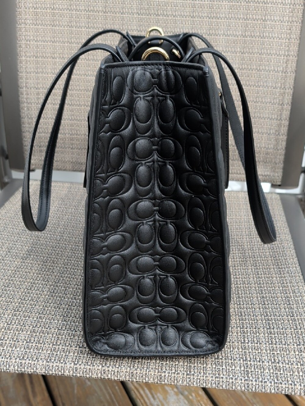 Coach Maggie (Large) Quilted Signature Tote (CY672) EUC - Picture 4 of 13